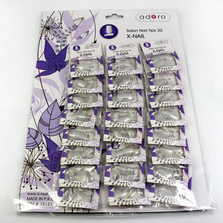 Uñas lisas carton por 24